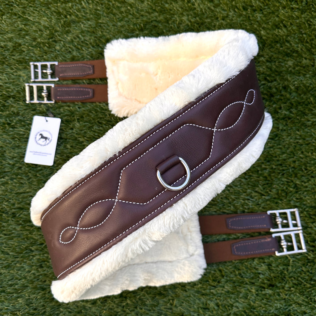 Soft Padded Pro Leather Hunter Girth with Liner Options