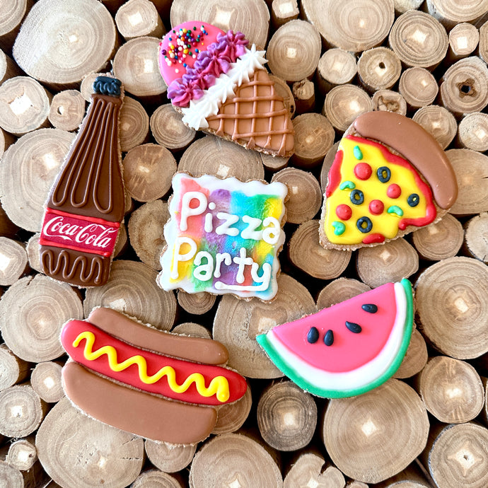 Pizza Party Horse Cookie 6 pack