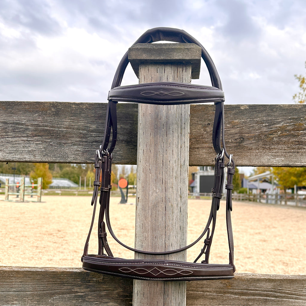 Wesley Taper Fancy Stitch Bridle  with removable flash