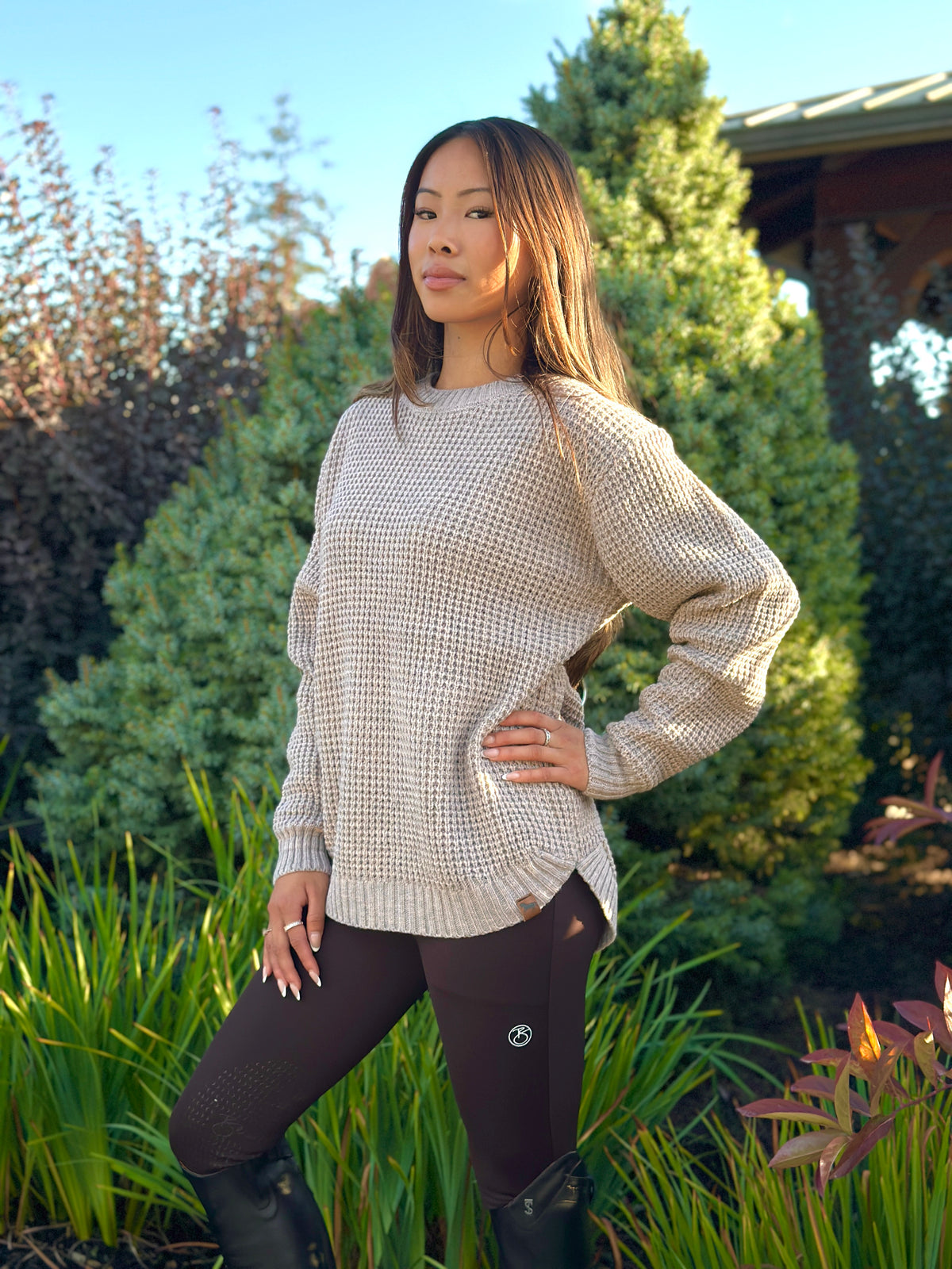 Crofton Cable Knit Sweater - Oatmeal