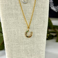 Rainbow Luck Horse Shoe Necklace