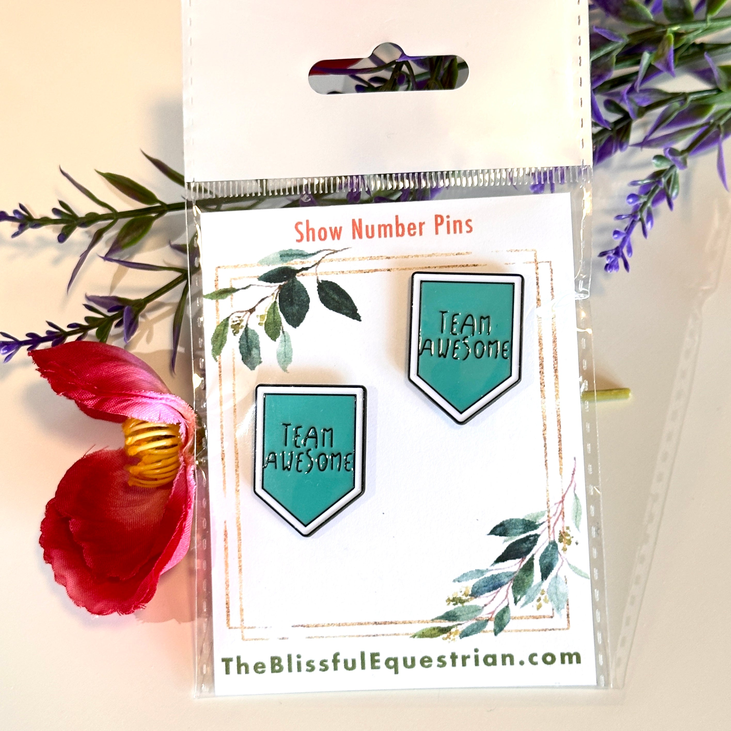 Saddle Pad Show Pins