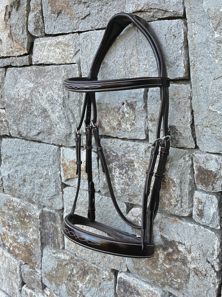 Milano Wide Flat Fancy Stitch Bridle