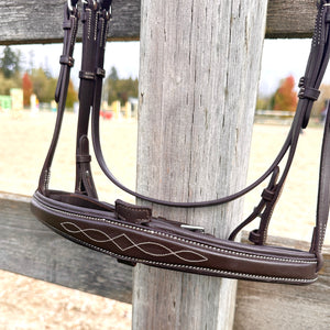 Wesley Taper Fancy Stitch Bridle  with removable flash