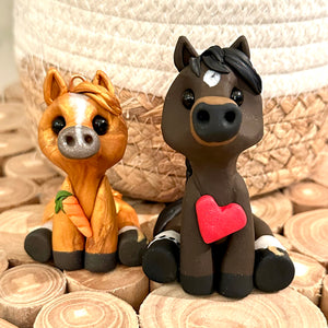 Custom Clay Horse Sculptures