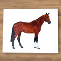 Custom Acrylic Horse Portraits on Wood Panel