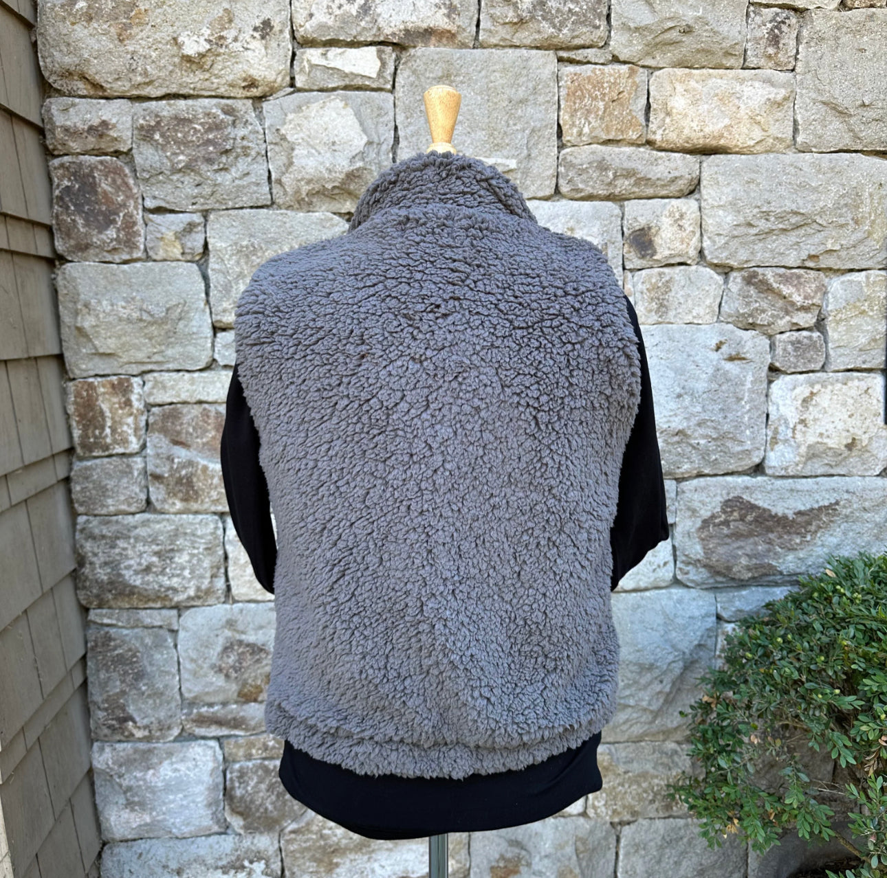 Adera Fleece Zip Vest - Grey