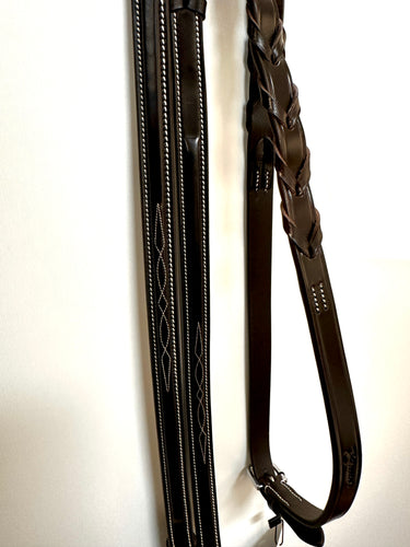 Milano Fancy Stitch Laced Reins