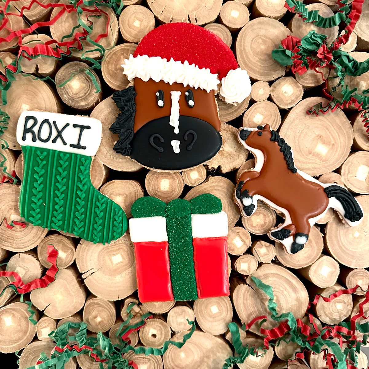 Custom Christmas Day Large Horse Treats