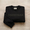 Equestrian Puff Print Sweatshirt