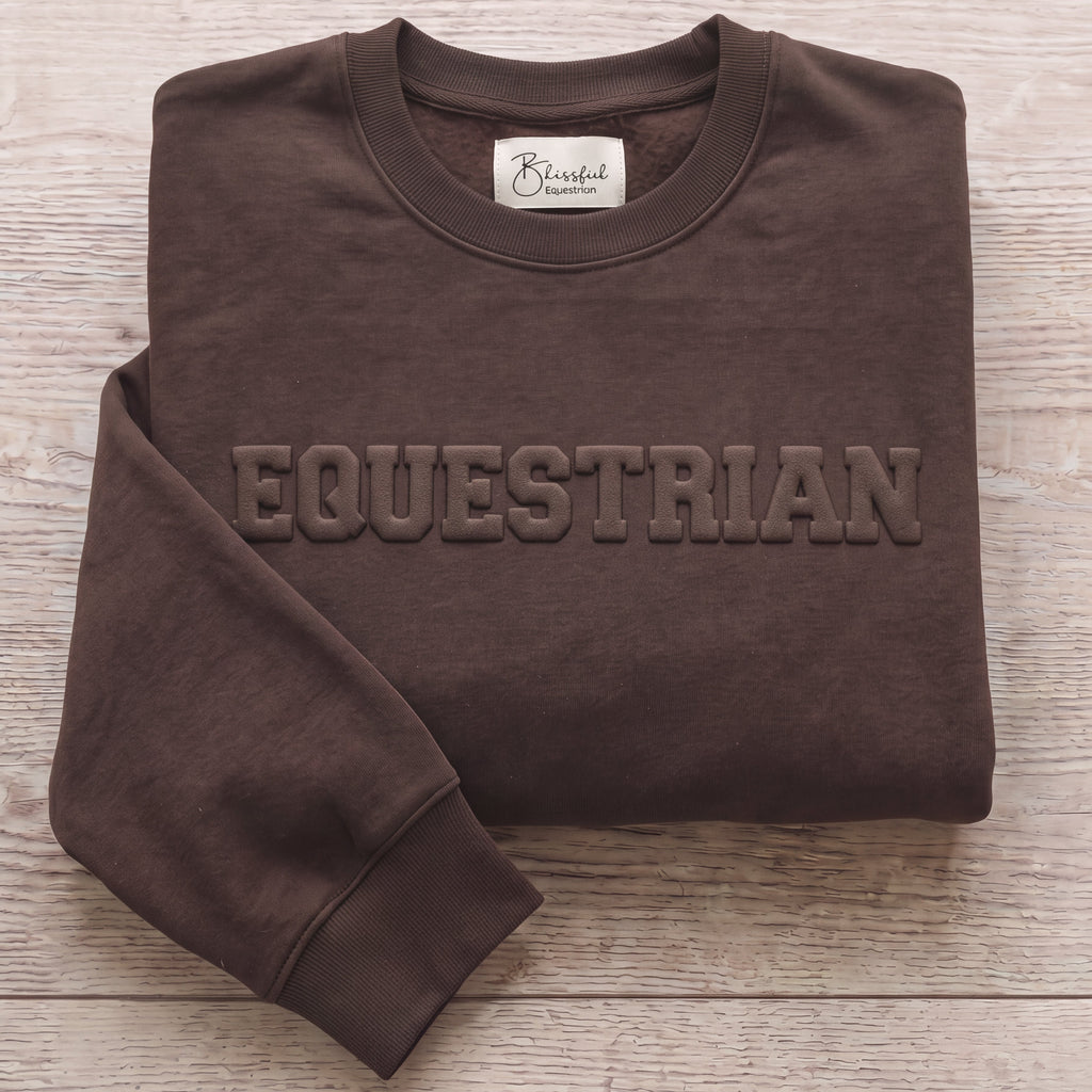 Equestrian Puff Print Sweatshirt