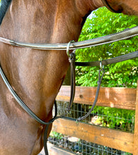 Wesley Fancy Stitch Running Martingale with Open Rings