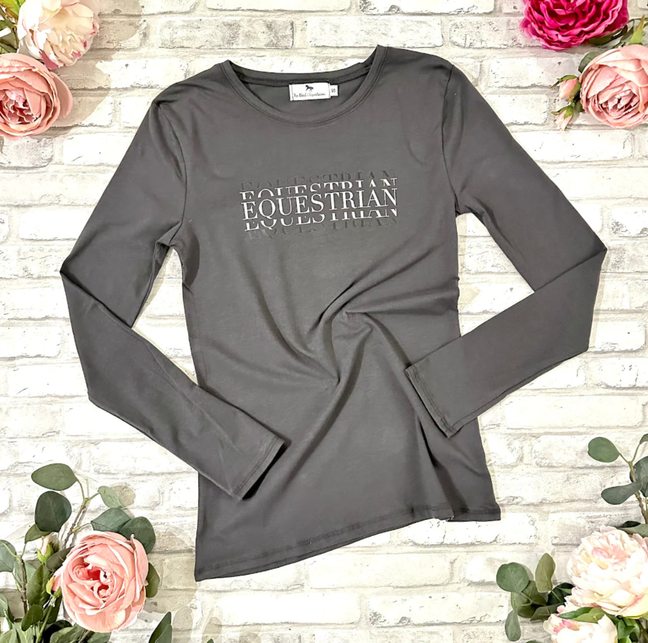 Equestrian Print Long Sleeve