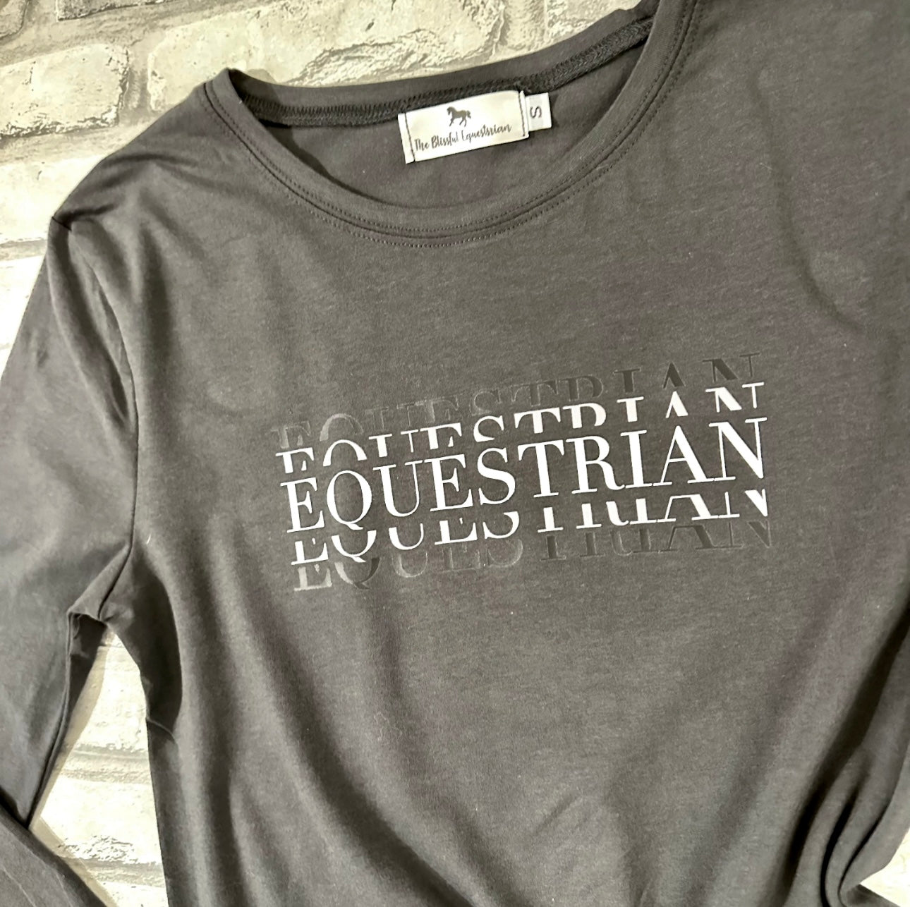 Equestrian Print Long Sleeve