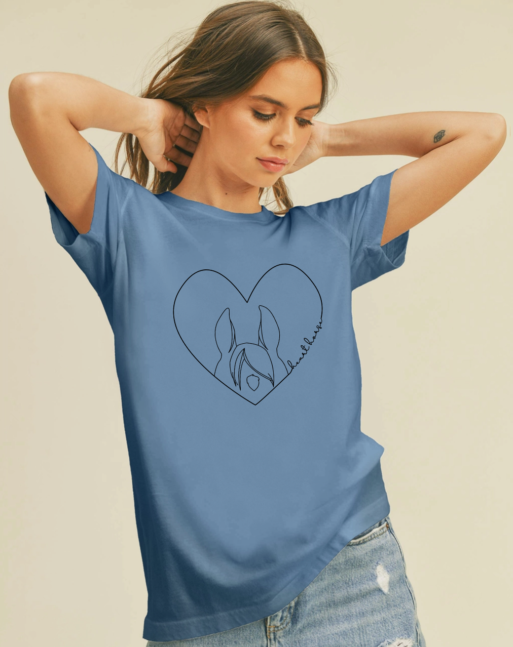 Heart Horse Super Soft Cotton Tee