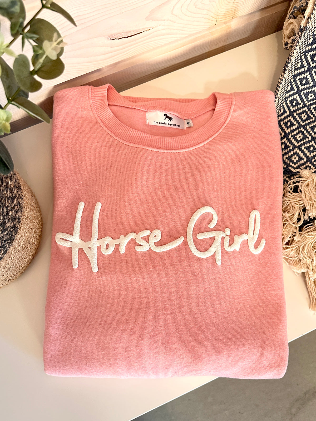 Horse Girl Puff Print Sweatshirt
