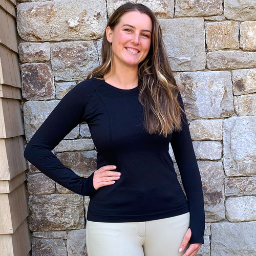 Prescott Long Sleeve Tech Top - Black