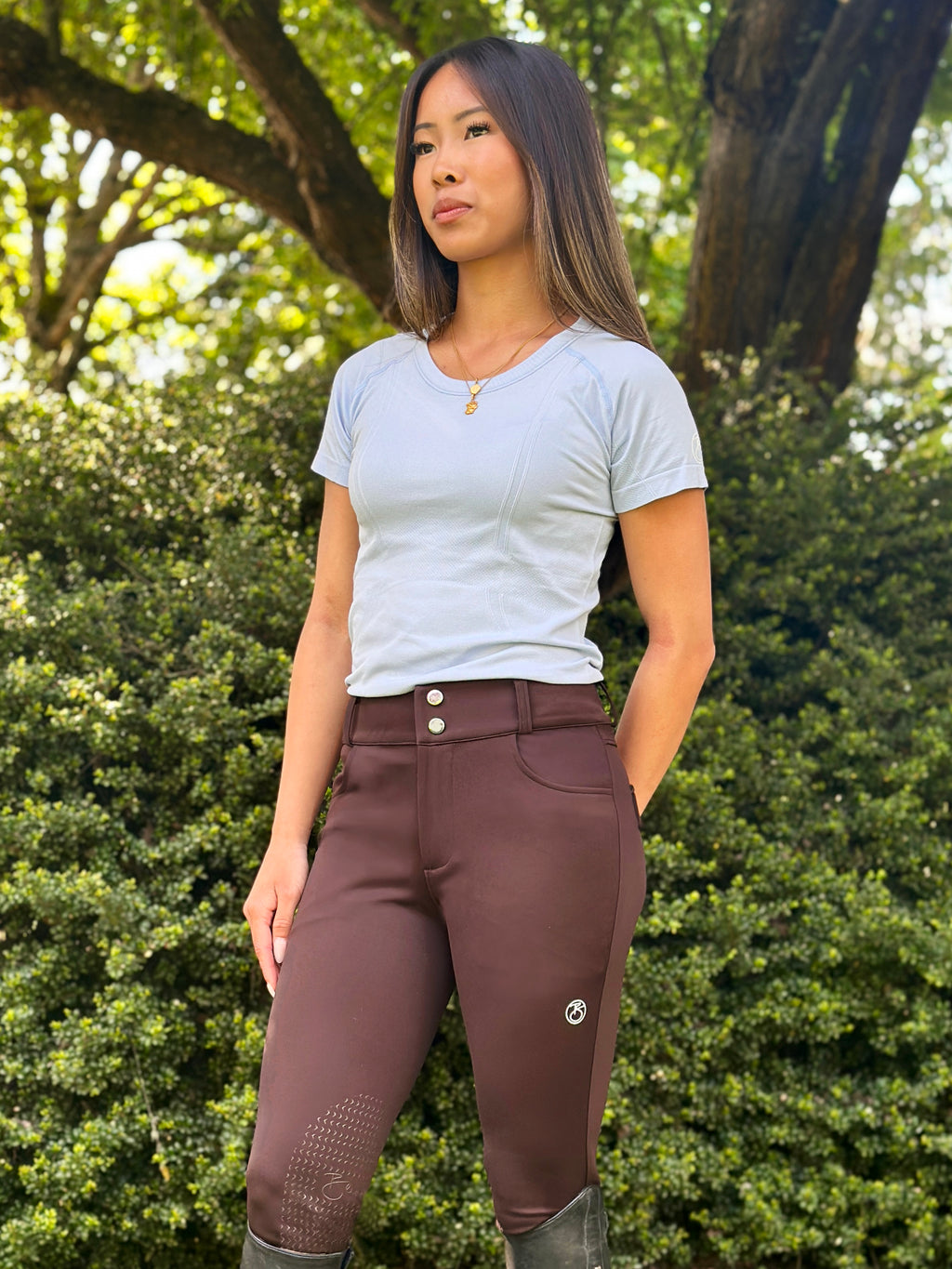 Mila Knee Grip Breech Chocolate