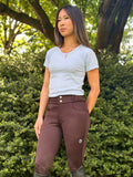 Mila Knee Grip Breech Chocolate
