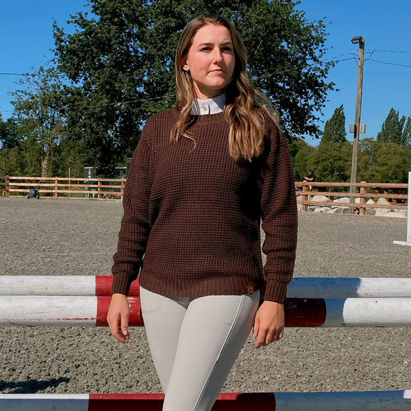 Crofton Cable Knit Sweater - Chocolate