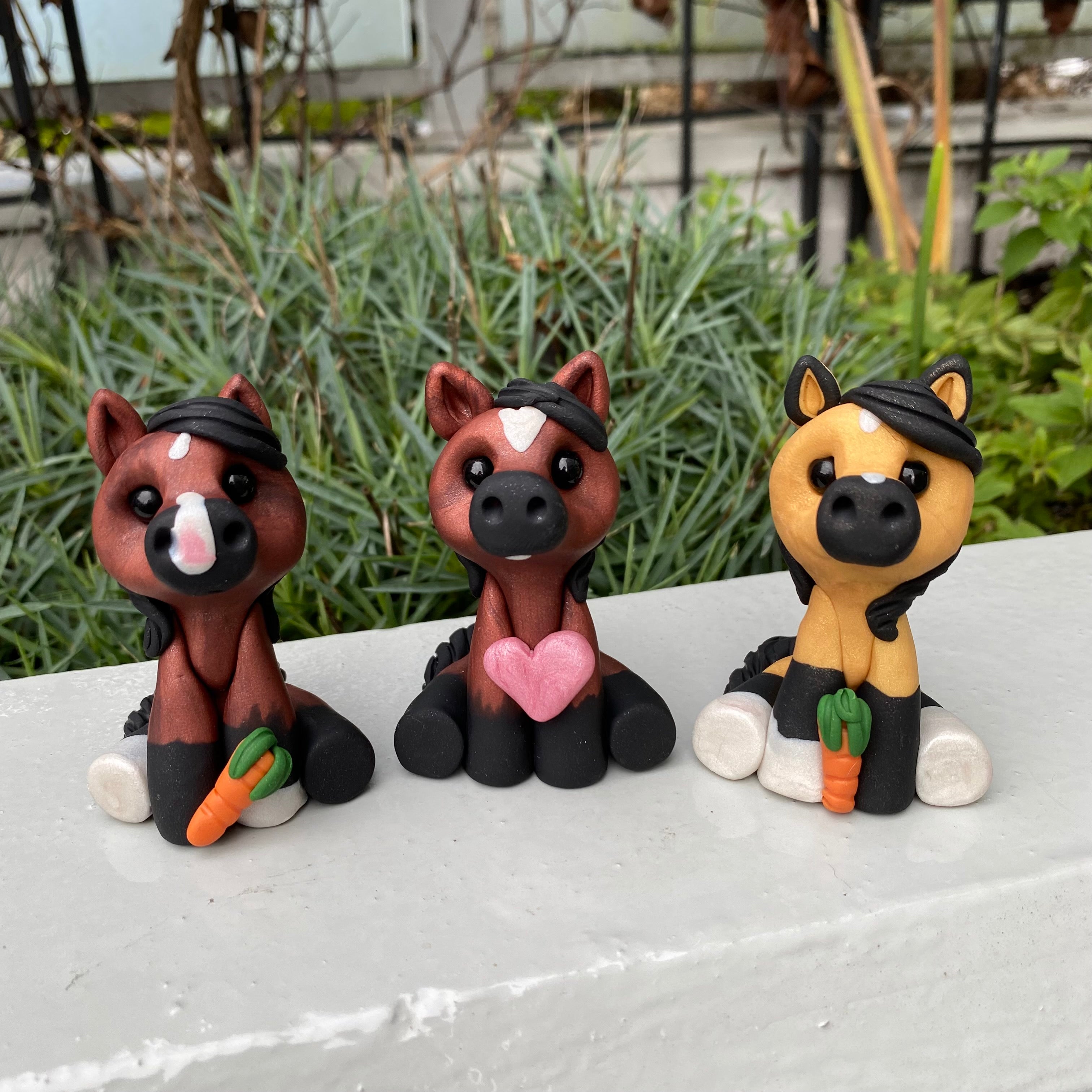 Custom Clay Horse Sculptures