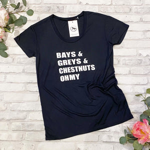 Bays & Greys & Chestnuts oh my - Black