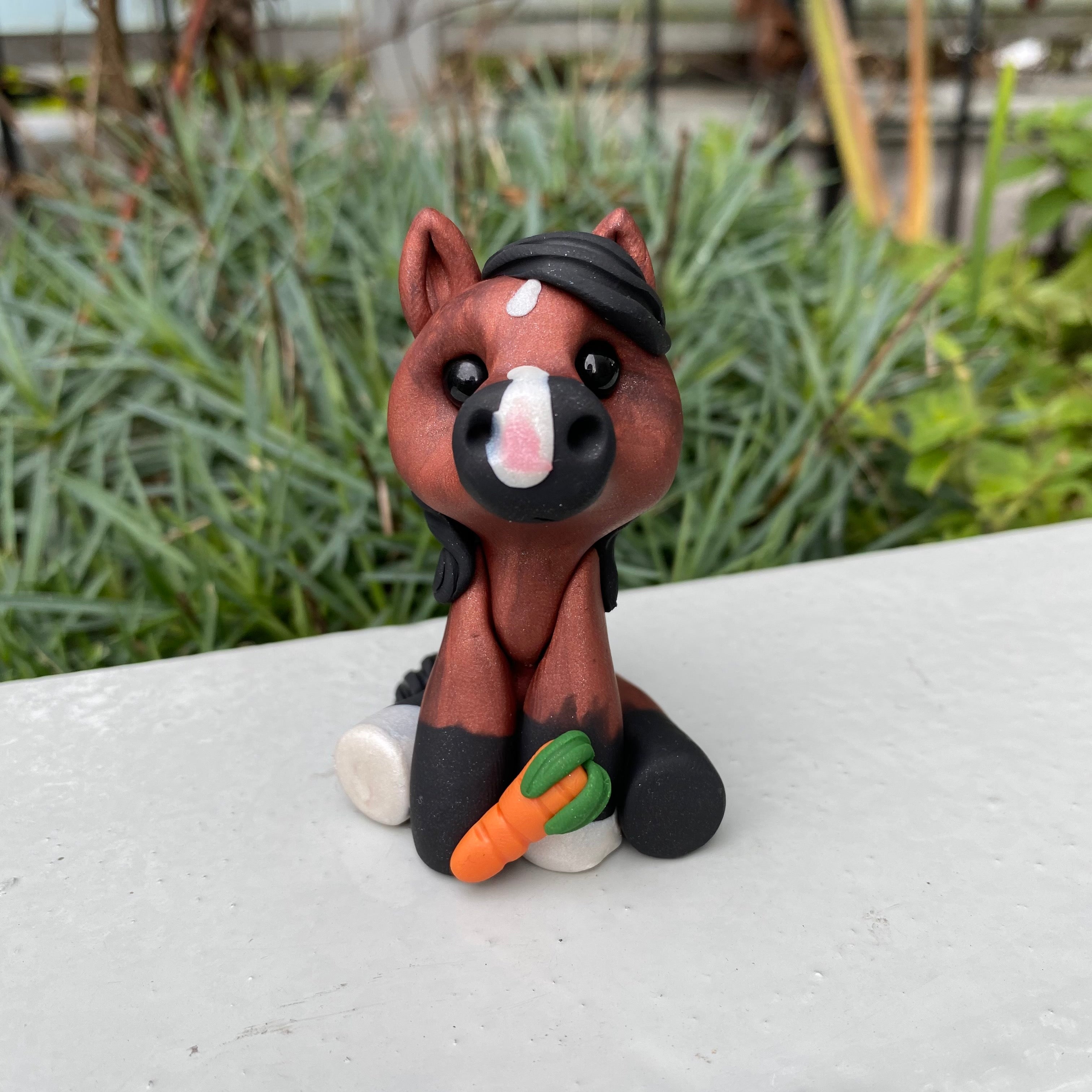 Custom Clay Horse Sculptures