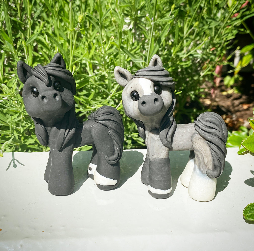 Custom Clay Horse Sculptures